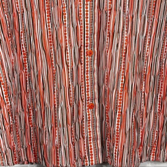 East 5th Multi Colors Pleated Sleveless Shirt - Picture 4 of 12